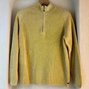 Indigo Palms 1/4 Zip Ribbed Sweater